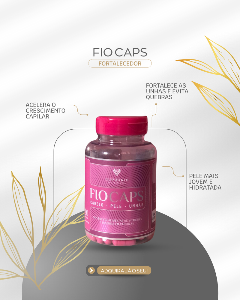 Fio Caps – tratamento para queda de cabelo - calvice