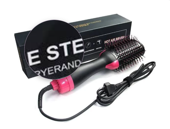 Escova Secadora de cabelo Modeladora Profissional 3 em 1- seca escovando,alisa e modela